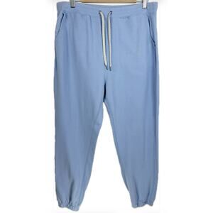 Vuori Coastal Blue Joggers Drawstring Lounge Pants Athleisure Soft Cozy Size XL